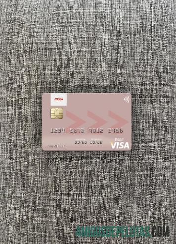 Mozambique Banco Moza Visa Debit Card Photolook Front exemplo